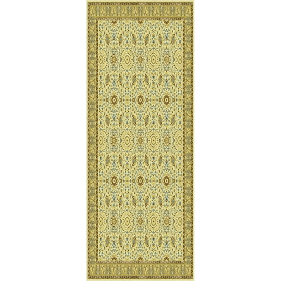 SAFAVIEH Treasures Emmalyn Floral Bordered Area Rug, Ivory/Caramel, 4' x 6'