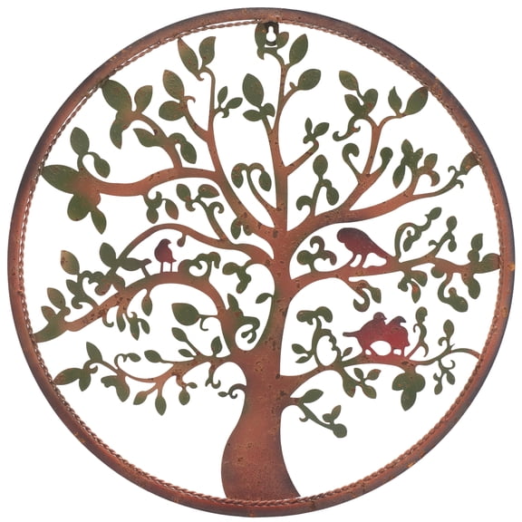 SAFAVIEH Tree of Life 20 in. Round Wall Art, Rust