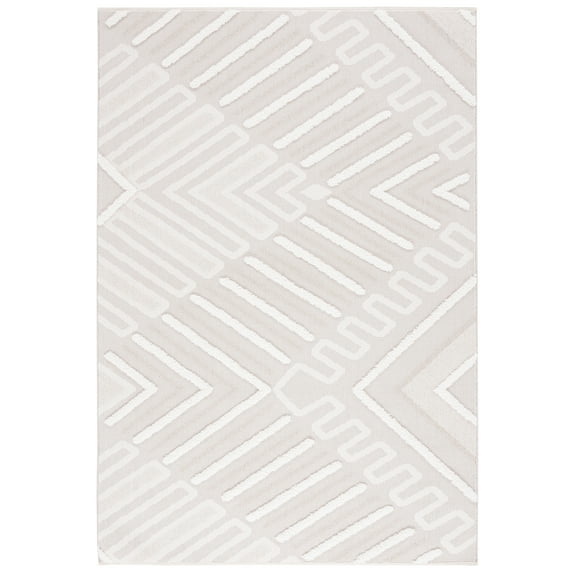 SAFAVIEH Trends Ambre Geometric Area Rug, Beige/Ivory, 2' x 3'