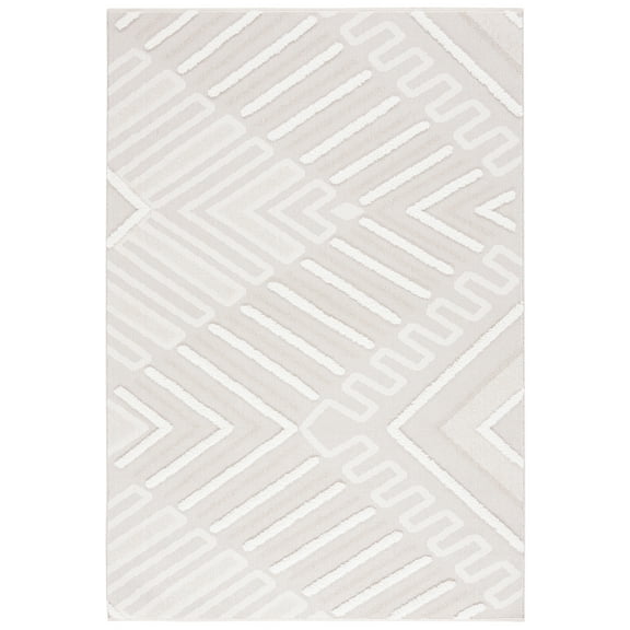 SAFAVIEH Trends Ambre Geometric Area Rug, Beige/Ivory, 8' x 10'