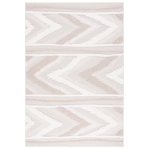 SAFAVIEH Trends Francis Geometric Area Rug, Beige/Ivory, 4' x 6'