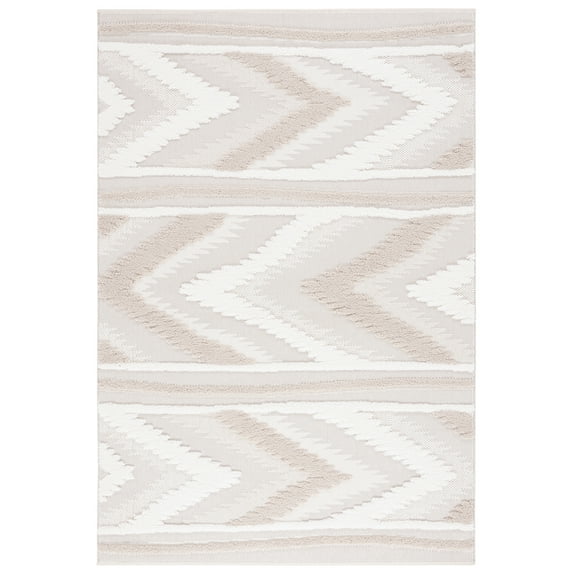 SAFAVIEH Trends Francis Geometric Area Rug, Beige/Ivory, 9' x 12'