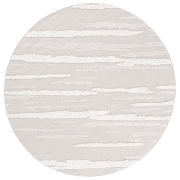 SAFAVIEH Trends Mike Abstract Area Rug, Beige/Ivory, 6'7" x 6'7" Round