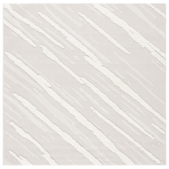 SAFAVIEH Trends Mike Abstract Area Rug, Beige/Ivory, 6'7" x 6'7" Square