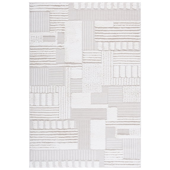 SAFAVIEH Trends Mladen Geometric Area Rug, Beige/Ivory, 10' x 14'