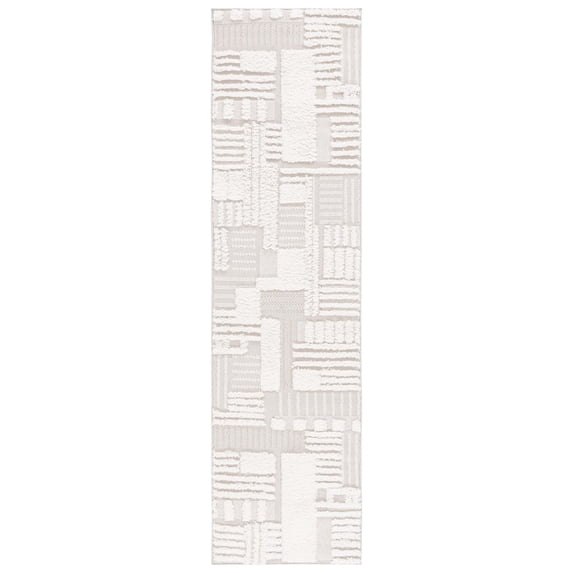 SAFAVIEH Trends Mladen Geometric Runner Rug, Beige/Ivory, 2'2" x 9'