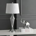 thumbnail image 1 of SAFAVIEH Trent Solid Glam 30 in. H Table Lamp, Silver, 1 of 5