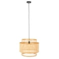 thumbnail image 1 of SAFAVIEH Triela A19 Natural Bamboo Pendant Light with Natural Shade, 1 of 6