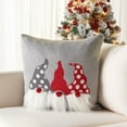 thumbnail image 1 of SAFAVIEH Trio Elves Pillow, 18" x 18", Grey/Red, 1 of 5