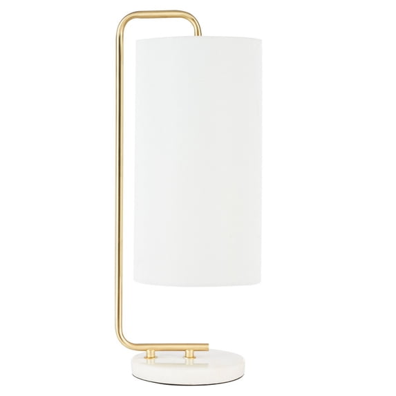 SAFAVIEH Troilus 20 in. Modern Minimalism Table Lamp, Gold