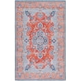 thumbnail image 1 of SAFAVIEH Tucson Alphonse Traditional Machine Washable Area Rug, 3' x 5', Rust/Blue, 1 of 9