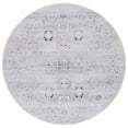 thumbnail image 1 of SAFAVIEH Tucson Barrfind Traditional Machine Washable Area Rug, 6' x 6' Round, Pink/Beige, 1 of 9