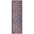 thumbnail image 1 of SAFAVIEH Tucson Bronagh Traditional Machine Washable Runner, 2'6" x 8', Navy/Rust, 1 of 8