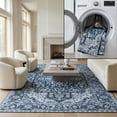 thumbnail image 1 of SAFAVIEH Tucson Brooke Traditional Machine Washable Area Rug, 9' x 12', Black/Beige, 1 of 14