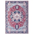 thumbnail image 1 of SAFAVIEH Tucson Bryanne Traditional Machine Washable Area Rug, 4' x 6', Red/Navy, 1 of 9