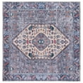 thumbnail image 1 of SAFAVIEH Tucson Delora Traditional Machine Washable Area Rug, 6' x 6' Square, Beige/Grey, 1 of 9