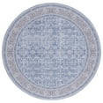 thumbnail image 1 of SAFAVIEH Tucson Diego Traditional Machine Washable Area Rug, 6' x 6' Round, Blue/Rust, 1 of 9