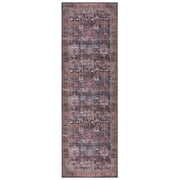 SAFAVIEH Tucson Faith Oriental Machine Washable Runner Rug, Ivory/Green, 2'6" x 6'