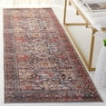 thumbnail image 1 of Safavieh Tucson Forrester Oriental Machine Washable Runner Rug, Navy/Rust, 2'6" x 20', 1 of 11