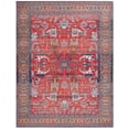 thumbnail image 1 of SAFAVIEH Tucson Gwendolyn Traditional Machine Washable Area Rug, Rust/Navy, 8' x 10', 1 of 8