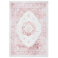 thumbnail image 1 of SAFAVIEH Tucson Herbert Traditional Machine Washable Area Rug, 6'6" x 9', Beige/Rust, 1 of 9