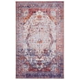 thumbnail image 1 of SAFAVIEH Tucson Jacqueline Traditional Machine Washable Area Rug, Beige/Red, 6' x 9', 1 of 8