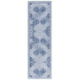 thumbnail image 1 of SAFAVIEH Tucson Jantar Traditional Machine Washable Runner, 2'6" x 8', Grey/Navy, 1 of 9