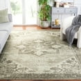 thumbnail image 1 of SAFAVIEH Tucson Jayla Oriental Machine Washable Area Rug, Sage/Ivory, 7' x 7' Square, 1 of 12
