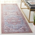 thumbnail image 1 of SAFAVIEH Tucson Jayla Oriental Machine Washable Runner Rug, Gray Blue/Rust, 2'6" x 6', 1 of 12