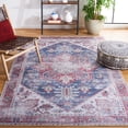 thumbnail image 1 of SAFAVIEH Tucson Jayla Oriental Machine Washable Area Rug, Navy/Red, 4' x 6', 1 of 13