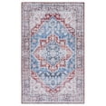 thumbnail image 1 of SAFAVIEH Tucson Jennica Traditional Machine Washable Area Rug, 4' x 6', Blue/Red, 1 of 9