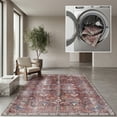thumbnail image 1 of SAFAVIEH Tucson Julia Traditional Machine Washable Area Rug, 3' x 5', Red/Beige, 1 of 15
