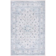 SAFAVIEH Tucson Lula Traditional Machine Washable Area Rug, 5' x 8', Beige/Green