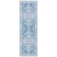 thumbnail image 1 of SAFAVIEH Tucson Luvina Oriental Machine Washable Runner Rug, Light Blue/Blue, 2'6" x 16', 1 of 11