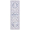 thumbnail image 1 of SAFAVIEH Tucson Max Traditional Machine Washable Runner Rug, Ivory/Blue, 2'6" x 8', 1 of 8