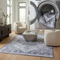 thumbnail image 1 of SAFAVIEH Tucson Melvin Oriental Machine Washable Area Rug, Gray/Light Gray, 4' x 6', 1 of 13