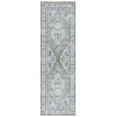 thumbnail image 1 of SAFAVIEH Tucson Natalie Oriental Machine Washable Runner Rug, Green/Beige, 2'6" x 10', 1 of 11