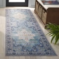 thumbnail image 1 of Safavieh Tucson Nazca Oriental Machine Washable Runner Rug, Aqua/Light Blue, 2'6" x 8', 1 of 11