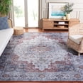 thumbnail image 1 of Safavieh Tucson Nazca Oriental Machine Washable Area Rug, Light Blue/Rust, 9' x 12', 1 of 15