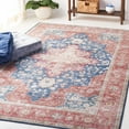 thumbnail image 1 of Safavieh Tucson Nazca Oriental Machine Washable Area Rug, Navy/Rust, 6' x 9', 1 of 15