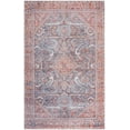 thumbnail image 1 of SAFAVIEH Tucson Neal Traditional Machine Washable Area Rug, 8' x 10', Grey/Rust, 1 of 9