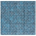 thumbnail image 1 of SAFAVIEH Tucson Nicola Oriental Machine Washable Area Rug, Blue/Grey, 4' x 4' Square, 1 of 12