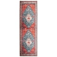 thumbnail image 1 of SAFAVIEH Tucson Otis Traditional Machine Washable Runner, 2'6" x 14', Beige/Blue, 1 of 8
