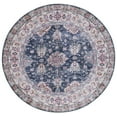 thumbnail image 1 of SAFAVIEH Tucson Paisley Traditional Machine Washable Area Rug, 6' x 6' Round, Navy/Beige, 1 of 9