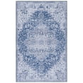 thumbnail image 1 of SAFAVIEH Tucson Paolo Traditional Machine Washable Area Rug, 6' x 9', Navy/Grey, 1 of 9
