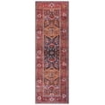thumbnail image 1 of SAFAVIEH Tucson Regent Oriental Machine Washable Runner Rug, Navy/Rust, 2'6" x 22', 1 of 8