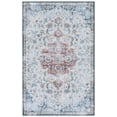 thumbnail image 1 of SAFAVIEH Tucson Soho Daven Traditional Machine Washable Area Rug, 6' x 9', Grey/Rust, 1 of 9