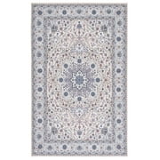 SAFAVIEH Tucson Stuart Oriental Machine Washable Area Rug, Beige/Green, 2'6" x 4'