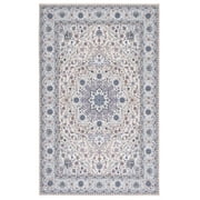 SAFAVIEH Tucson Stuart Traditional Machine Washable Area Rug, 8' x 10', Beige/Green