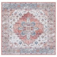 thumbnail image 1 of SAFAVIEH Tucson Tamzen Traditional Machine Washable Area Rug, 6' x 6' Square, Beige/Blue, 1 of 9